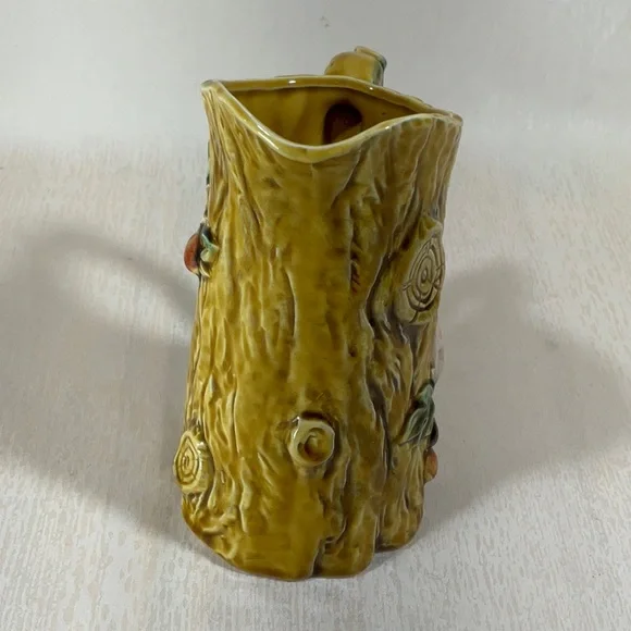 Rustic Yellow Tree Trunk Pitcher - Picture 2 of 15